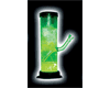 acrylic chronic green cannabis waterpipe
