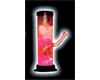 acrylic hyper red headshop waterpipe