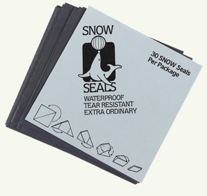 black snow seals