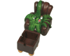 hanging cannabisleaf stash ashtray