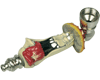 metal hippy mush smoking pipe