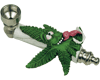 metal throw your tong out weedleaf smoking pipe