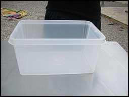 transparant plastic box