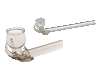 Glass 'bizar' smoking pipe