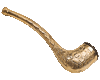 Metal 'conventional' smoking pipe