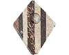 Stone 'diamond' smoking pipe