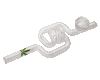 glass dizzy cannabis smoking pipe