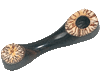 Wooden 'ganja' smoking pipe