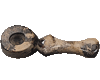 Stone 'zigzag' smoking pipe