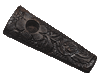 Wooden 'ebony ' smoking pipe