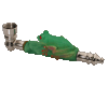 metal kermit marijuana smoking pipe