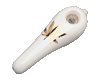Ceramic 'leafe' handpipe