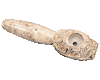 Stone 'leafe' smoking pipe