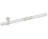 Glass 'long' smoking pipe