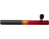 Acrylic 'rasta' smoking pipe