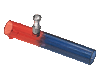 acrylic small headshop smoking pipe