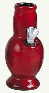 Ceramic 'cannabis' smoking pipe