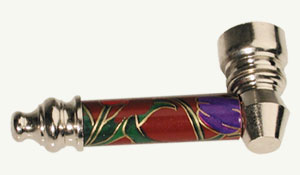 Metal 'easy' smoking pipe