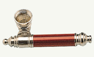 Metal 'red' smoking pipe