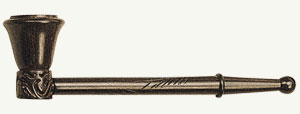 Wooden 'cannabis' smoking pipe