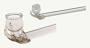 Glass 'bizar' smoking pipe