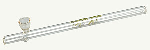 Glass 'long' smoking pipe
