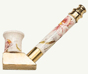 Metal 'hemp' smoking pipe