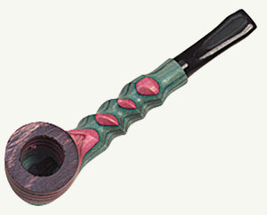 Wooden '420' smoking pipe