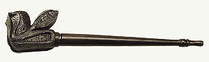 Wooden 'bird' smoking pipe