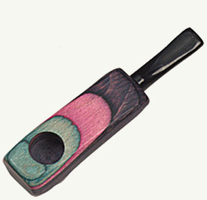 Wooden 'blow' smoking pipe