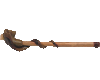 handmade 'snake' smoking pipe