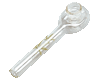 Glass 'spoon' smoking pipe