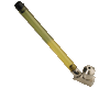 metal yellow headshop smoking pipe