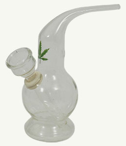 Glass 'bend' waterpipe