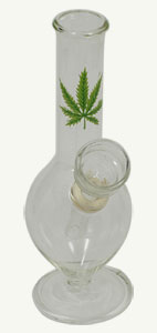 glass leaf marijuana bong