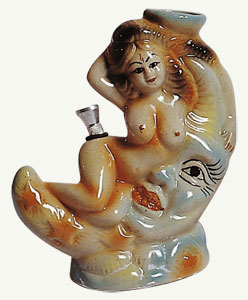 Ceramic  'moon '   bong