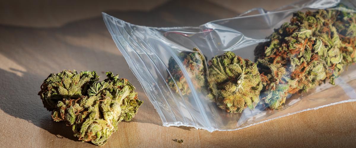 stash your weed into a zip bag