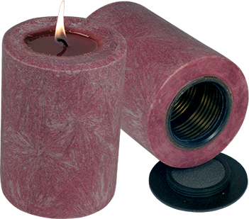 candle safe fossil burgundy