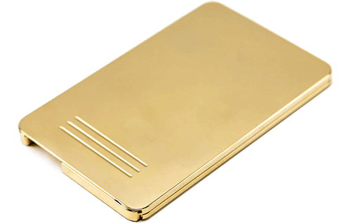 OneGee Snuff Box Secure Box Slim 24C Gold