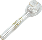Glass Spoon Cannabis Smoking Pipe