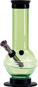 acrylic green marijuana  bong  ACRILYC Waterpipes Head 