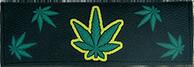 Plastic wallet marihuana leaf design