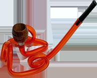 Acrylic Red Spiral Buy Pipe