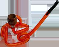 Acrylic Red Spiral Buy Pipe