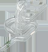 Glass Freaky Cannabis Smoking Pipe