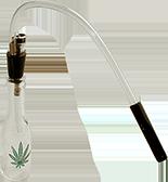 glass rasta marijuana waterpipe