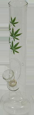 glass "weedleaf" waterpipe