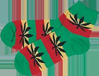 marijuana rasta socks