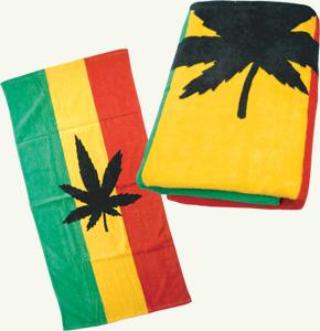 z rasta leaf towel