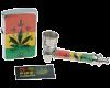 rasta cannabis leaf gift set